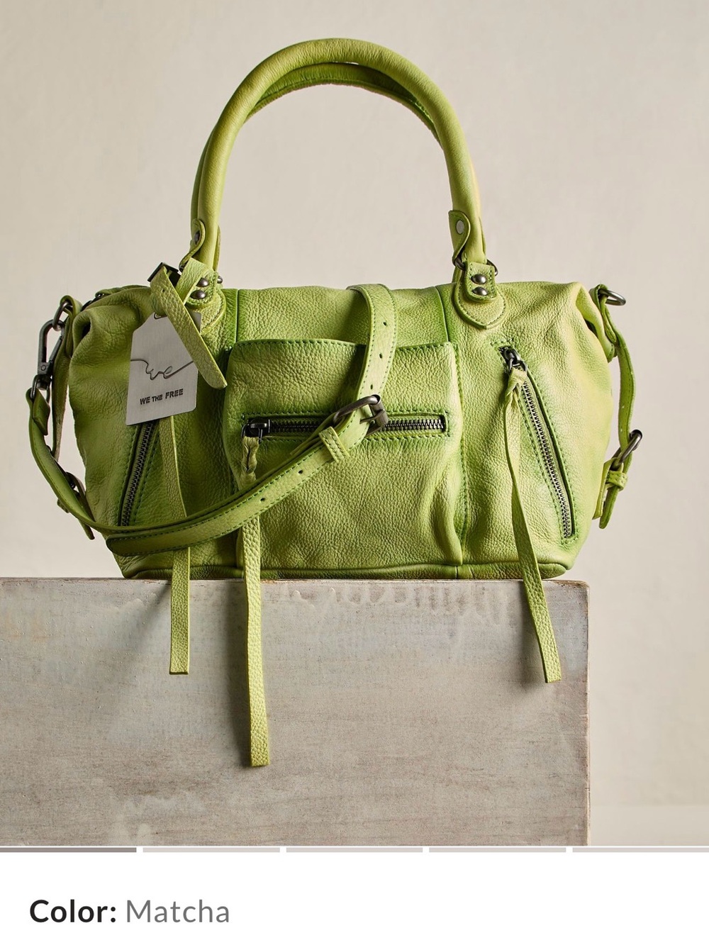 Free People Baby Emerson Tote Matcha - Picture 2 of 7